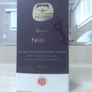 Kedma Elixir Nourishing Night Serum- Dead Sea Minerals+Hyaluronic Acid+Vitamin C